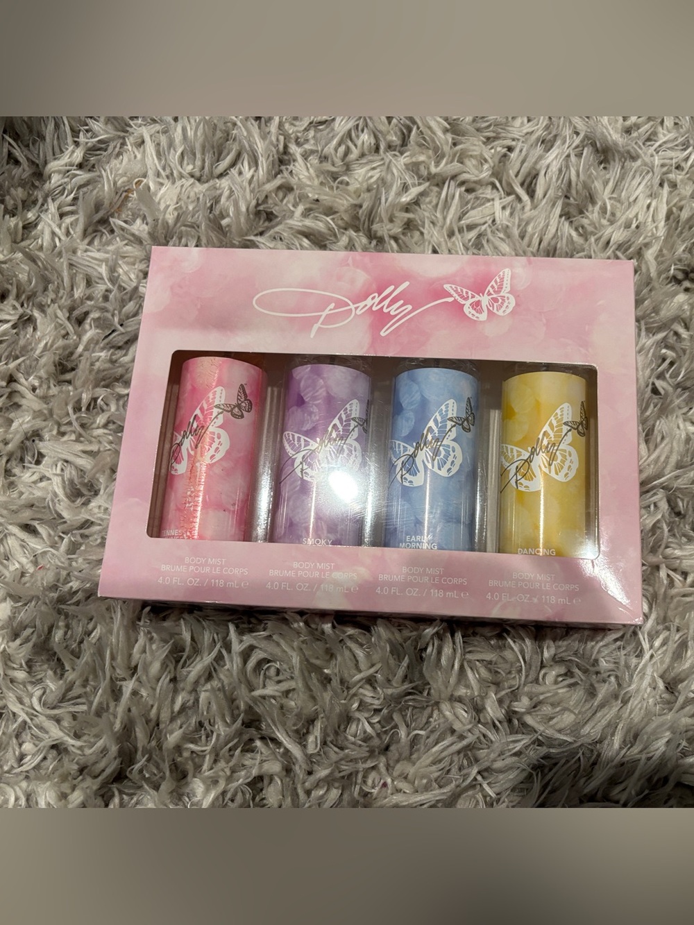 Dolly Parton "Front Porch Collection" 4-Piece Body Mist Gift Set! New In Box